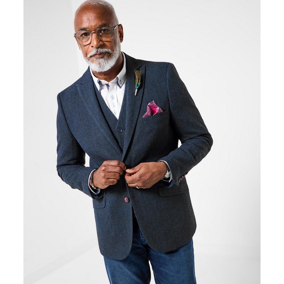 Joe Browns Blazer Classique à Chevrons avec Détails Élégants  