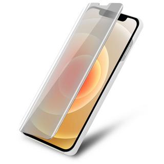 Cadorabo  Housse compatible avec Apple iPhone 12 MINI - Clear View étui de protection miroir avec fonction de support Protection à 360 degrés 