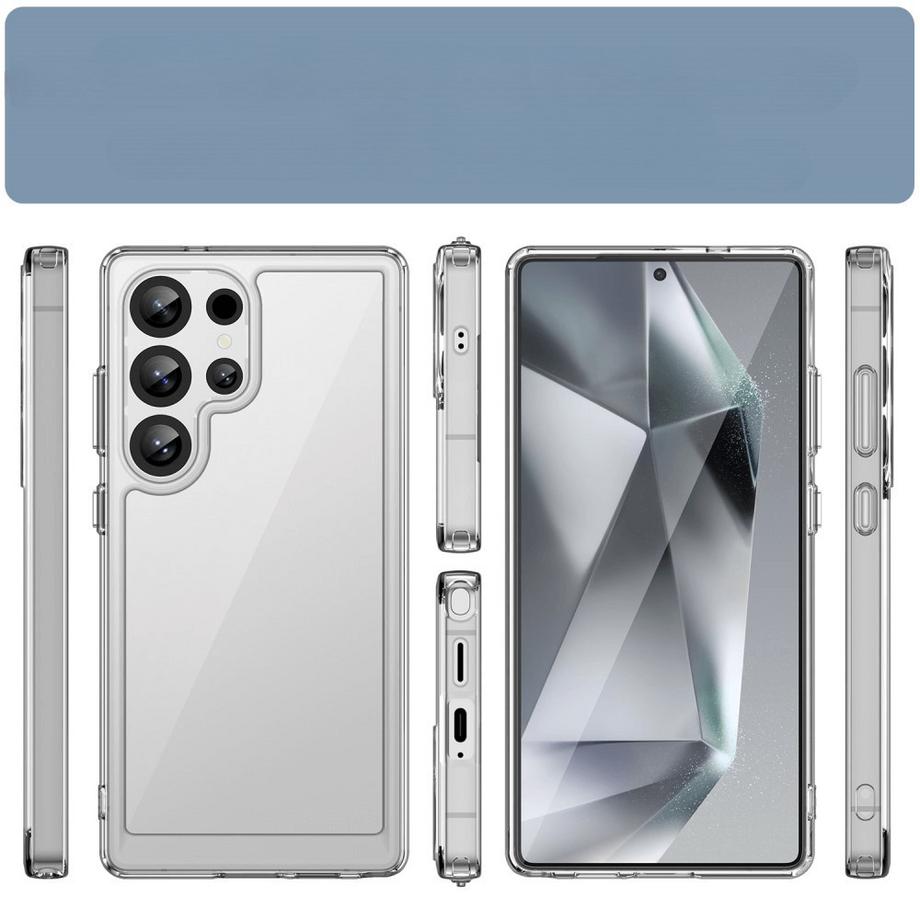 Cover-Discount  Galaxy S25 Ultra - Coque acrylique protective avec bords surélevé 