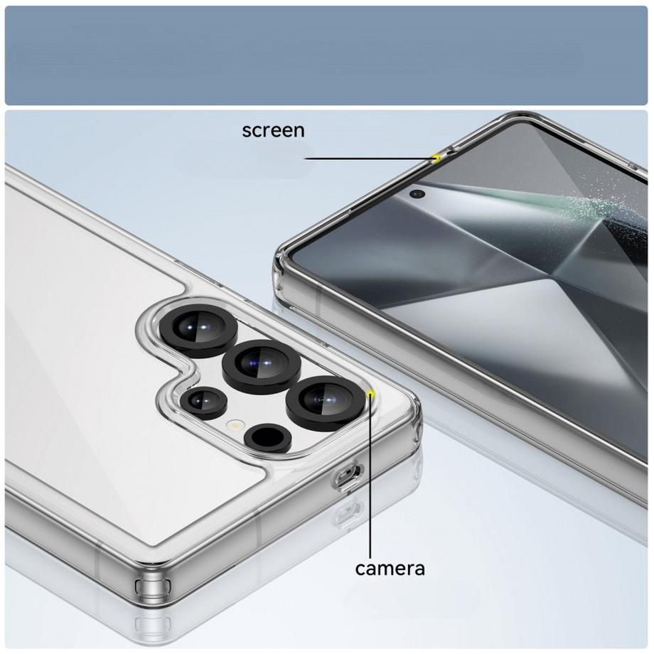 Cover-Discount  Galaxy S25 Ultra - Coque acrylique protective avec bords surélevé 