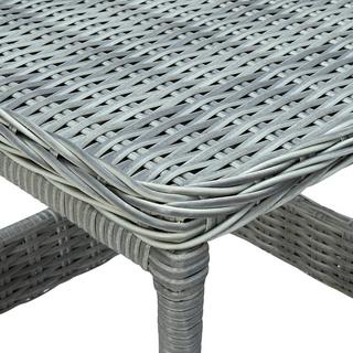 VidaXL Table de jardin rotin synthétique  