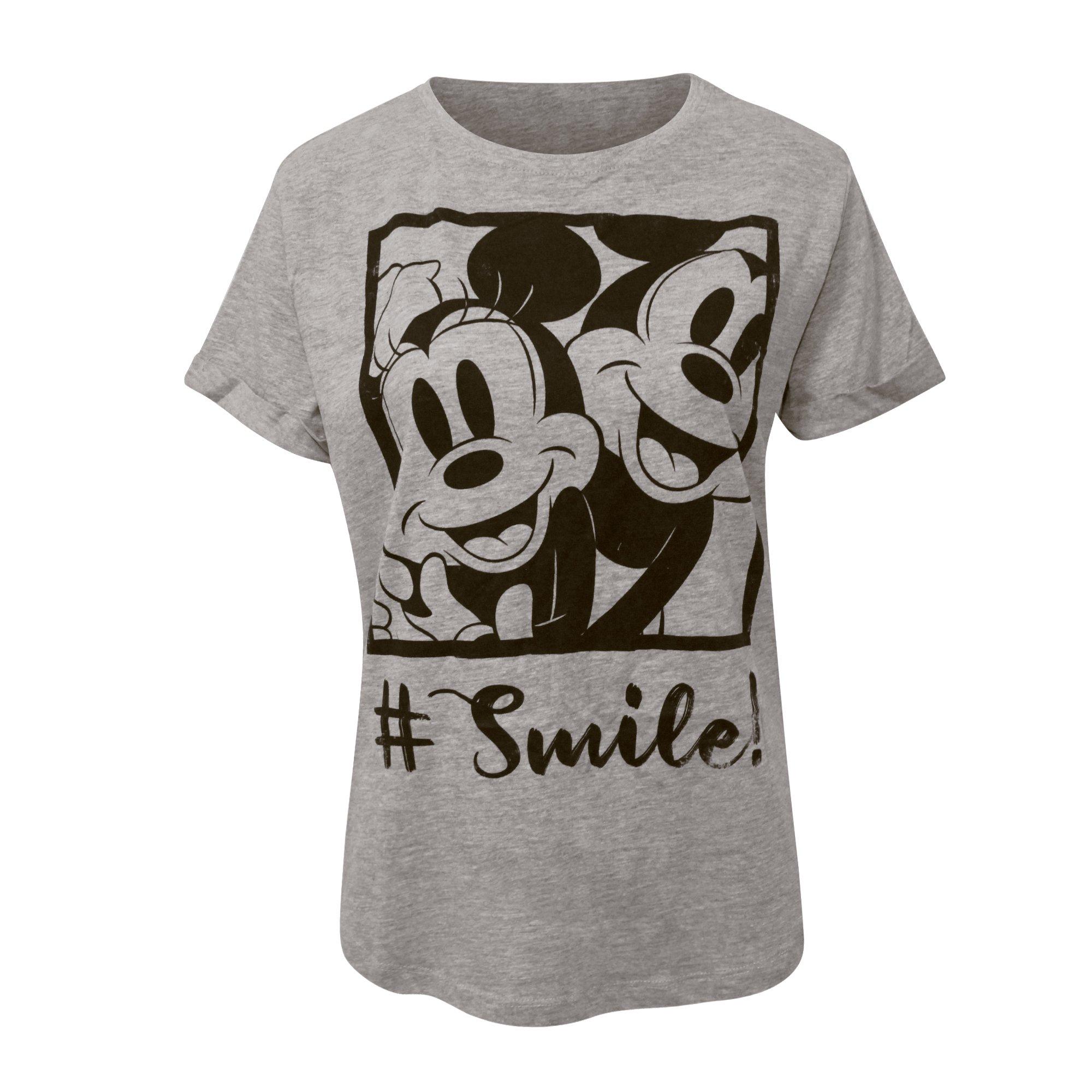 Image of Smile Tshirt Damen Grau S