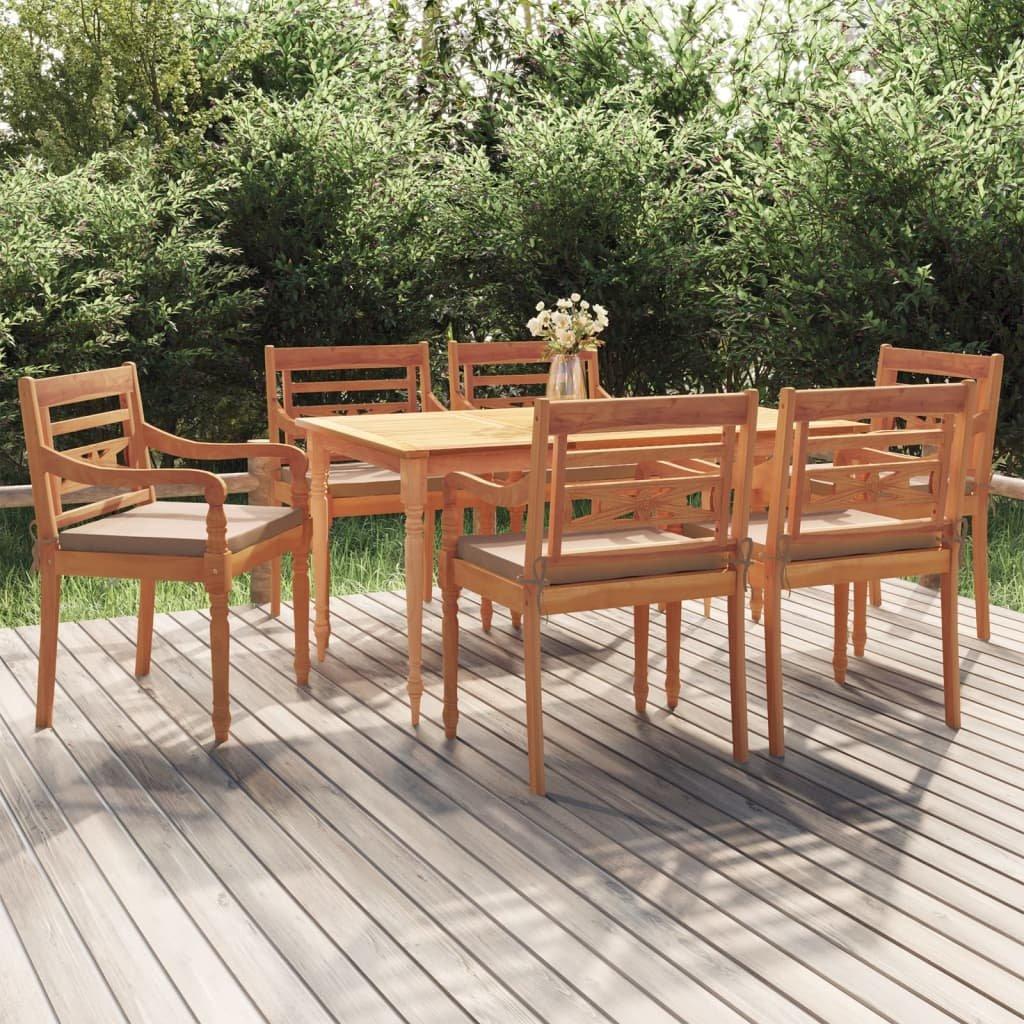 VidaXL Garten essgruppe teak  