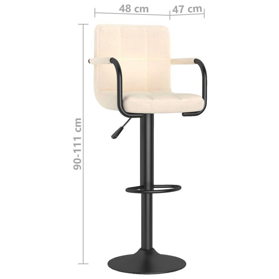 VidaXL sedia da bar Tessuto  
