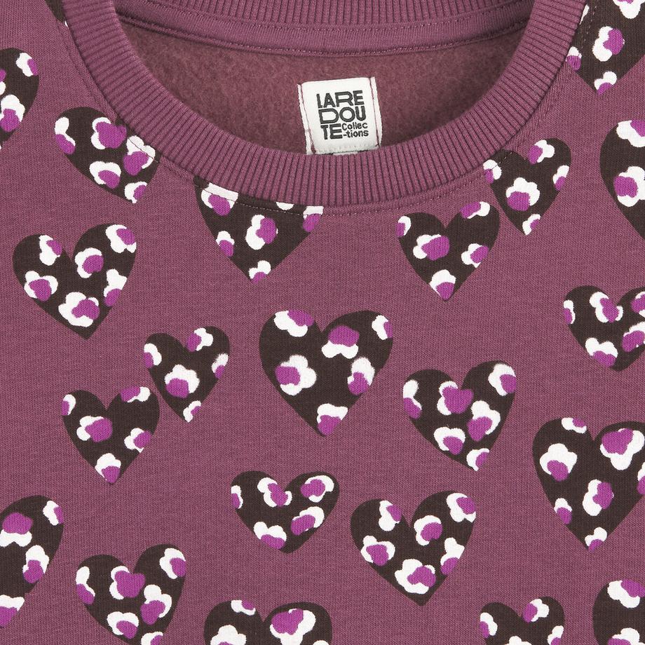 La Redoute Collections  Bedrucktes Sweatshirt mit Herzen 