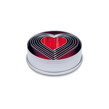 Set di tagliabiscotti Cuori 6 pezzi