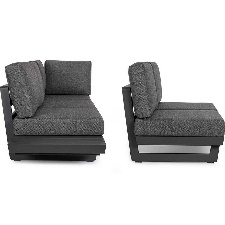 mutoni Garten Ecksitzgruppe Infinity anthrazit  