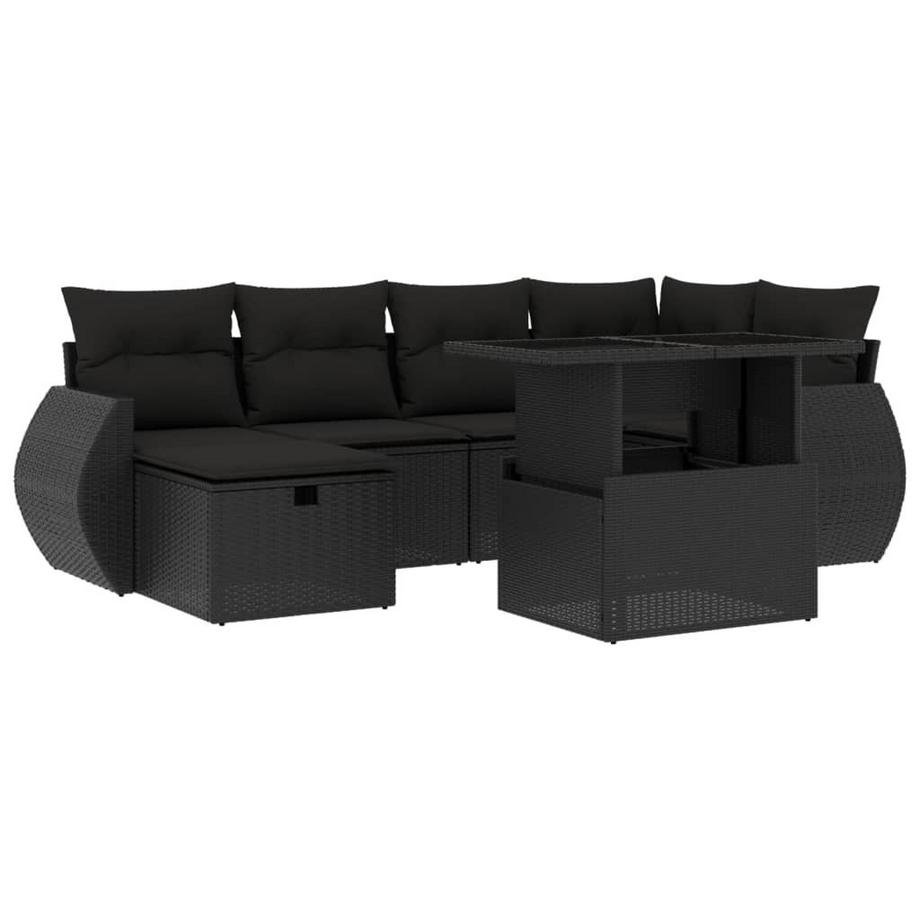 set divano da giardino Polirattan