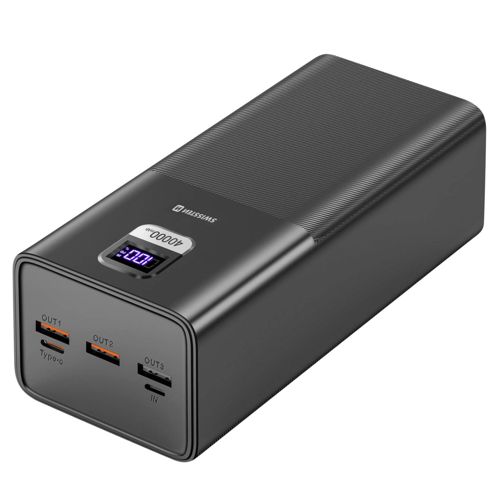 SWISSTEN  Powerbank 40000mAh, USB + USB-C Swissten 