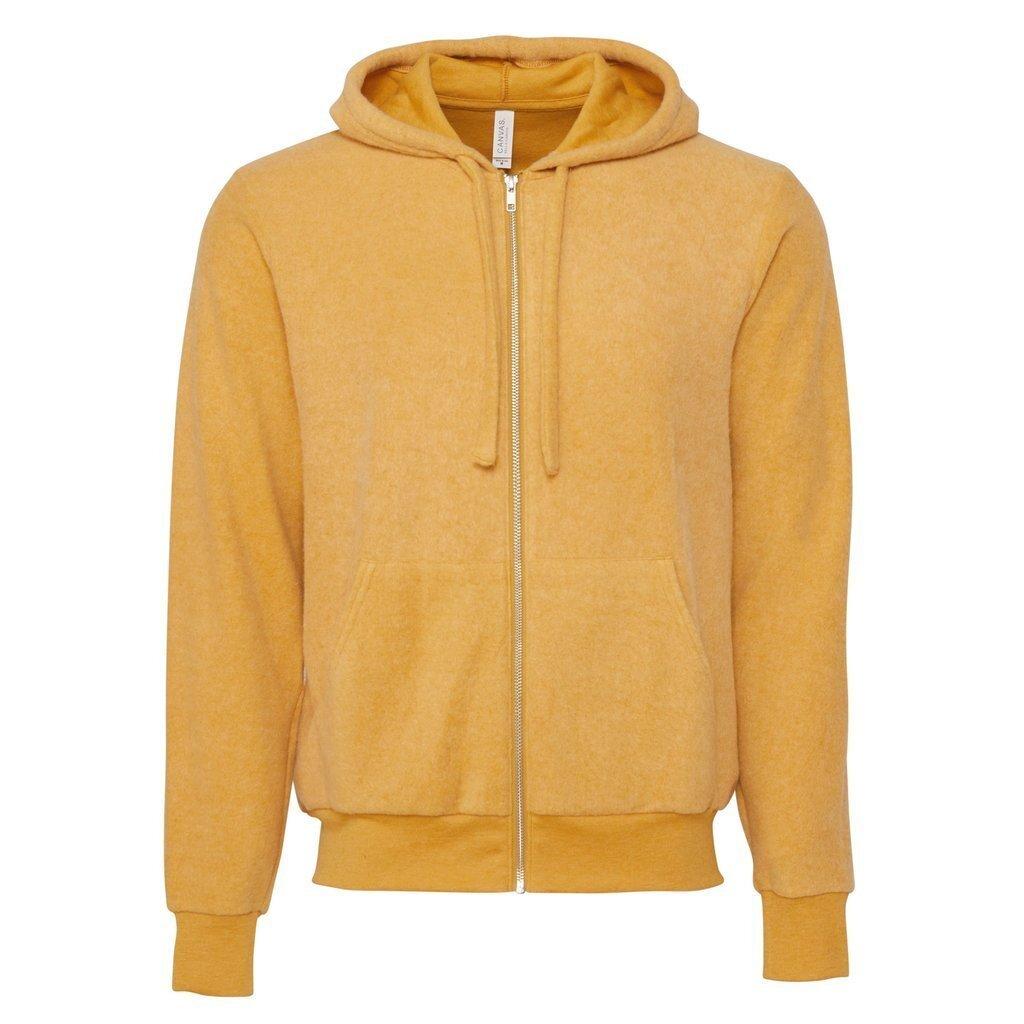 Image of Hoodie Mit Durchgehendem Reißverschluss Damen Senfgelb S