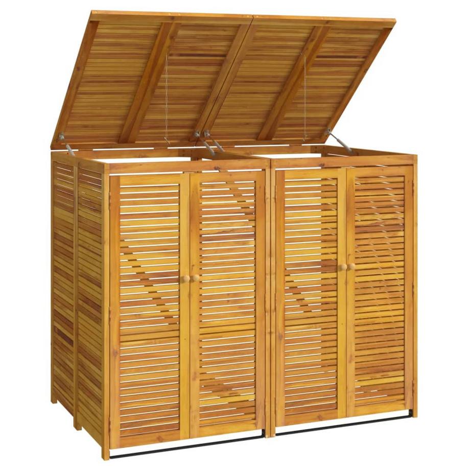 VidaXL Abri à poubelle bois d'acacia  