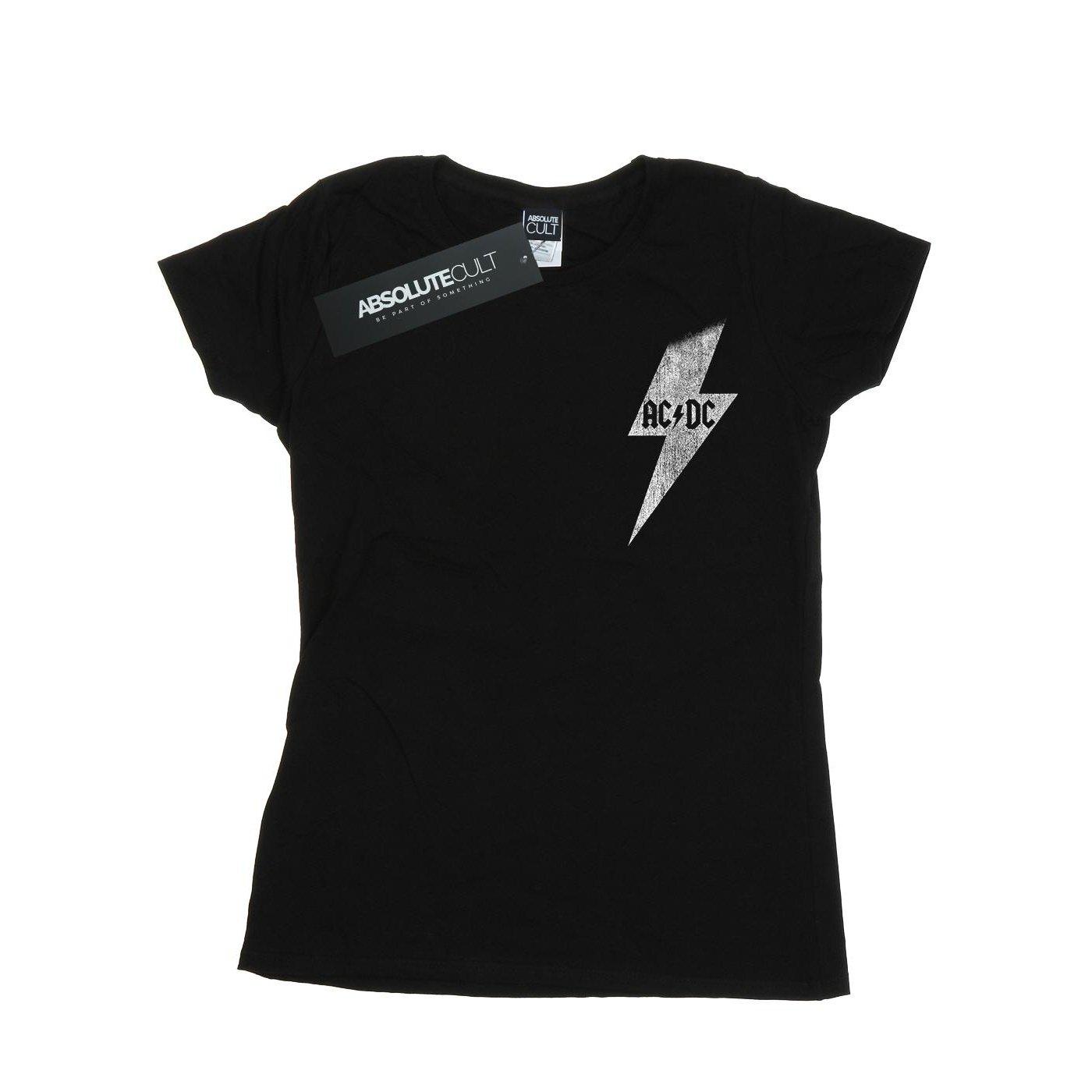 Image of Acdc Small Lightning Bolt Tshirt Damen Schwarz XS
