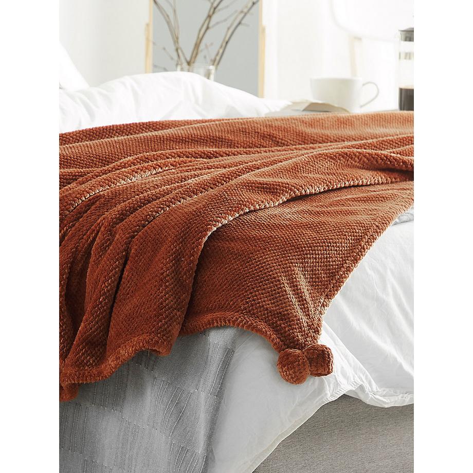 Beliani Moderne Polyester Kuscheldecke  