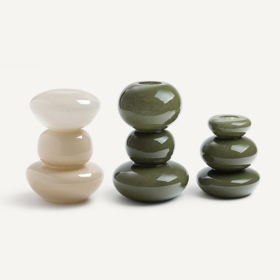 AM.PM Vase en verre soufflé à la bouche H25  