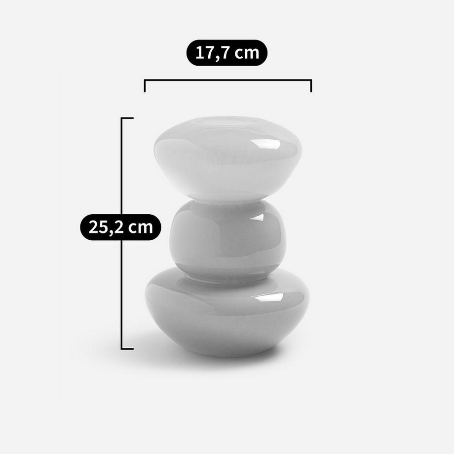 AM.PM Vase en verre soufflé à la bouche H25  