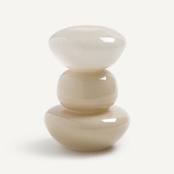 Vase en verre soufflé à la bouche H25