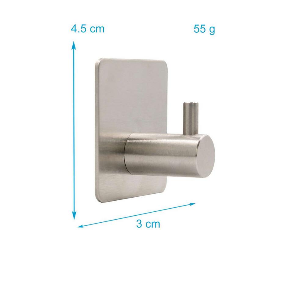 Intirilife 4x Handtuchhalter Handtuchhaken selbstklebend  