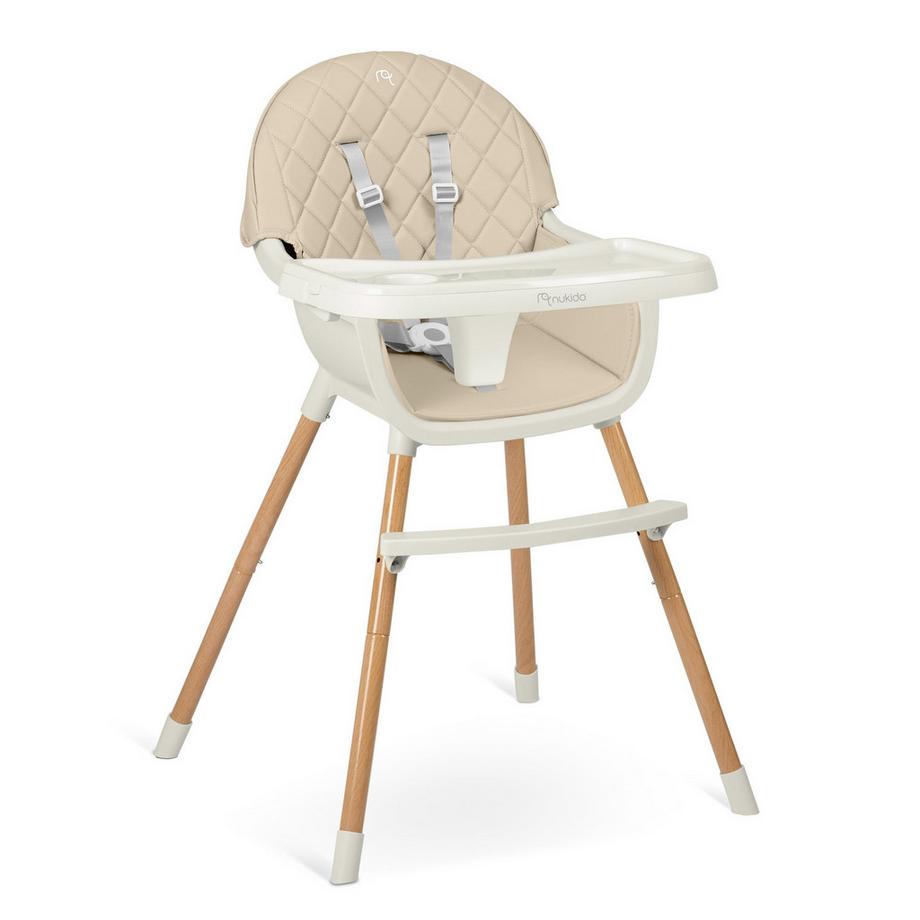 B2X  Chaise de salle à manger beige pour enfant Nukido Lilo 
