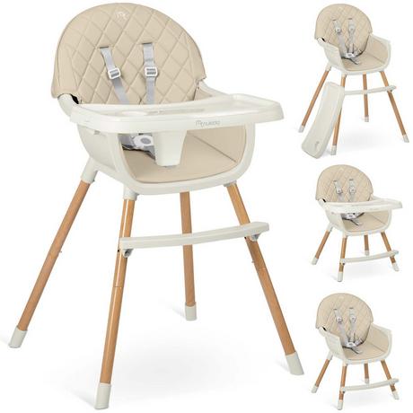B2X  Chaise de salle à manger beige pour enfant Nukido Lilo 