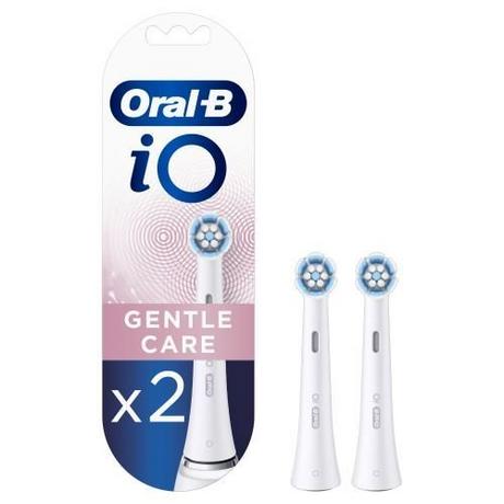 Oral-B  Accessoire dentaire  Brossette iO Gentle Care Lot de 2 Blanc 
