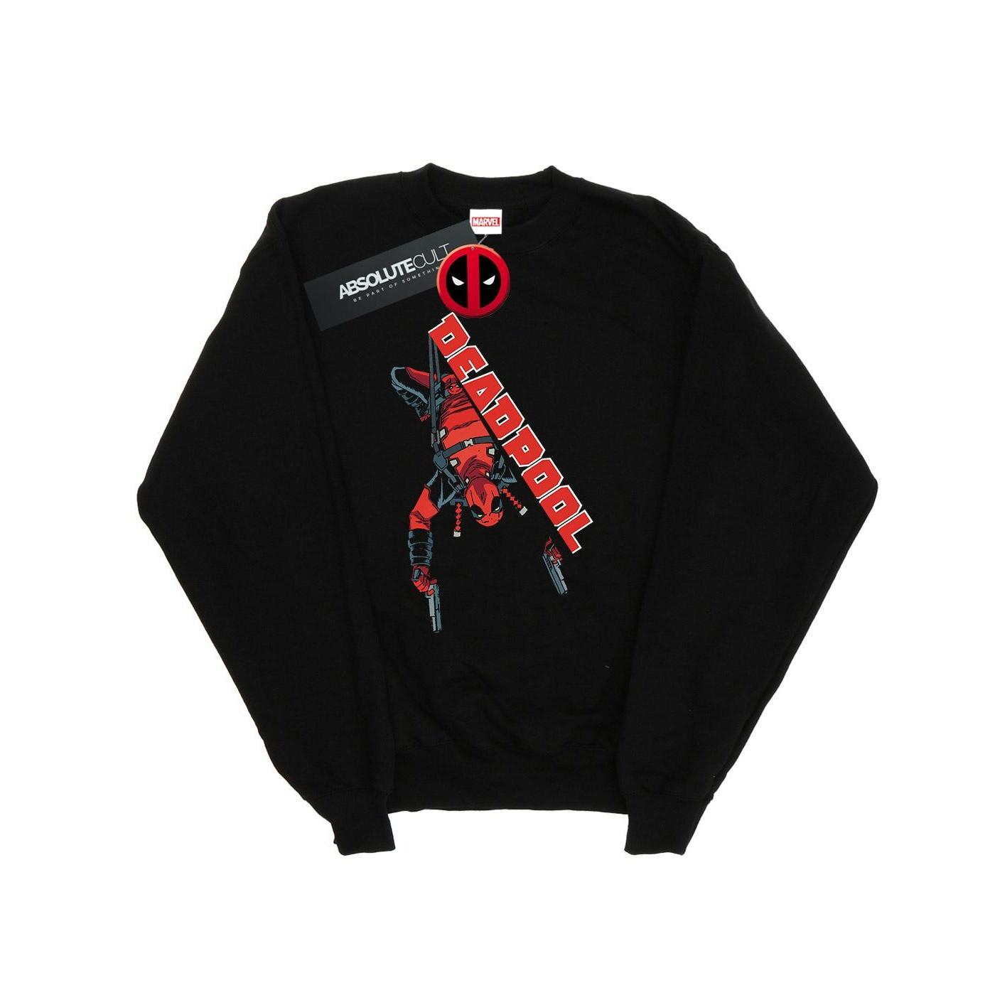 Image of Deadpool Hang Split Sweatshirt Damen Schwarz M