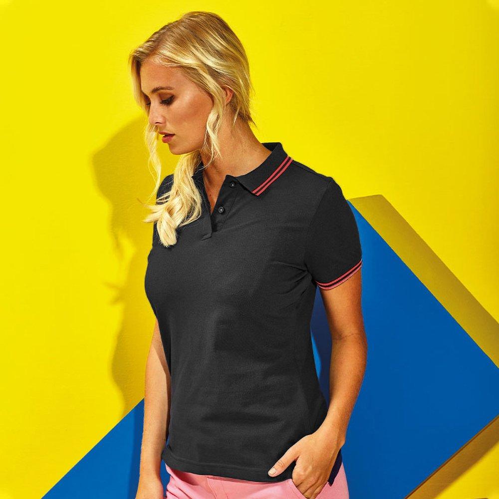 Asquith & Fox  Poloshirt Mit kontrastfarbenen Streifen 