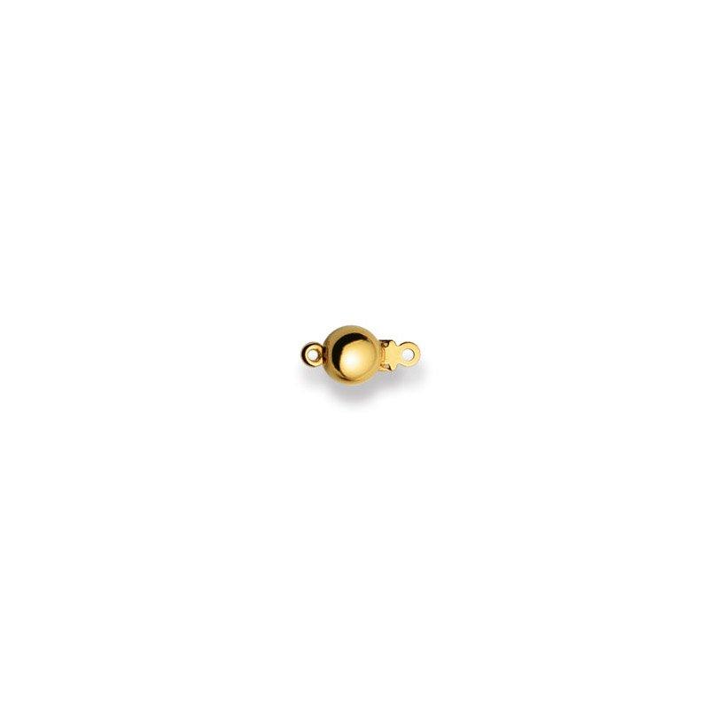 MUAU Schmuck  fermoir or jaune 750, 6x11mm 