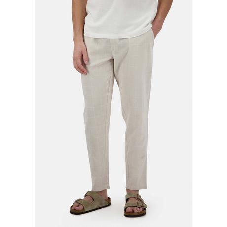 Colours & Sons  Pantalon Chino en lin Blend Check 