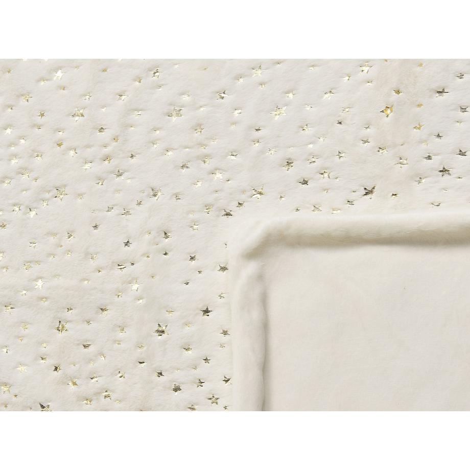 Beliani ALAZEYA Coperta Morbida Moderna in Poliestere  