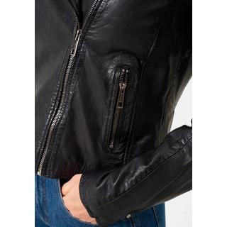 RICANO  Lederjacke, Bikerjacke mit Reverskragen 