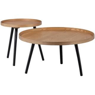 mutoni Table d'appoint Mesa Natural ronde 60x60  