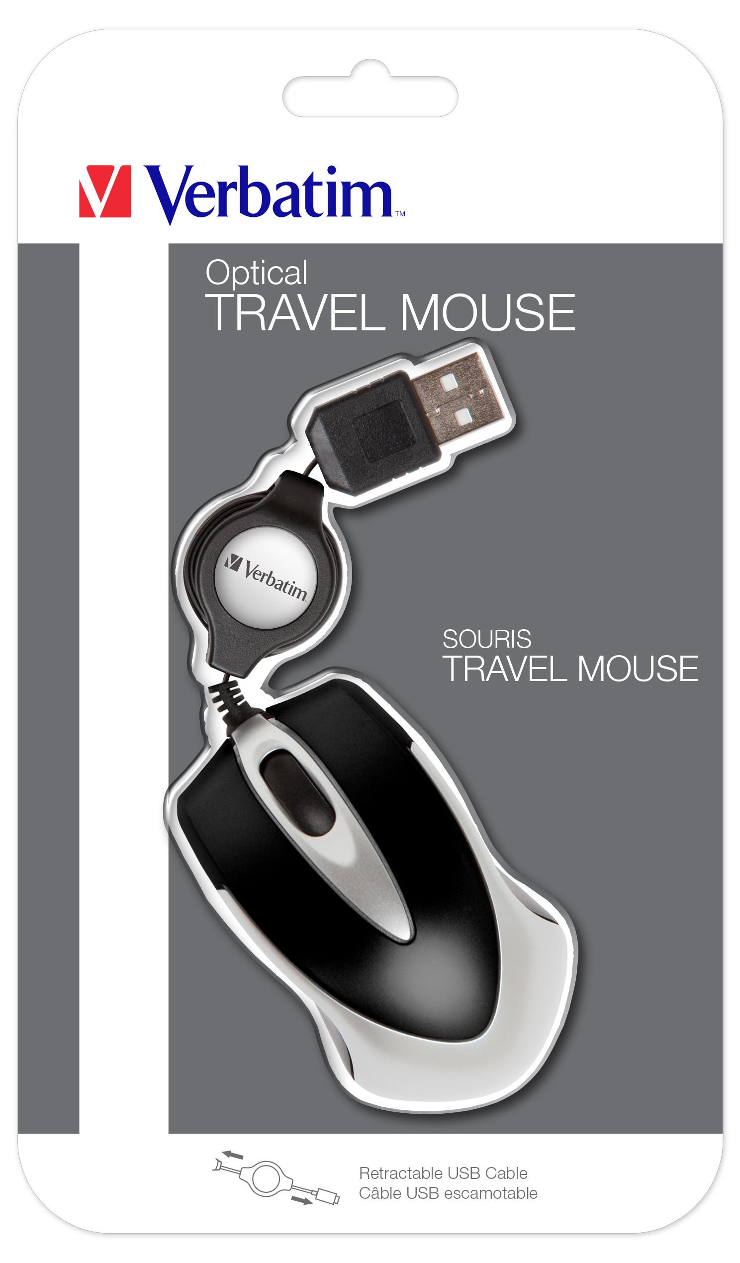 Verbatim  Souris optique de voyage Go Mini - Noir 