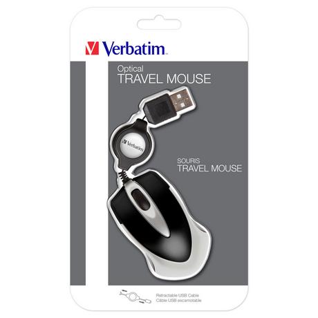 Verbatim  Souris optique de voyage Go Mini - Noir 