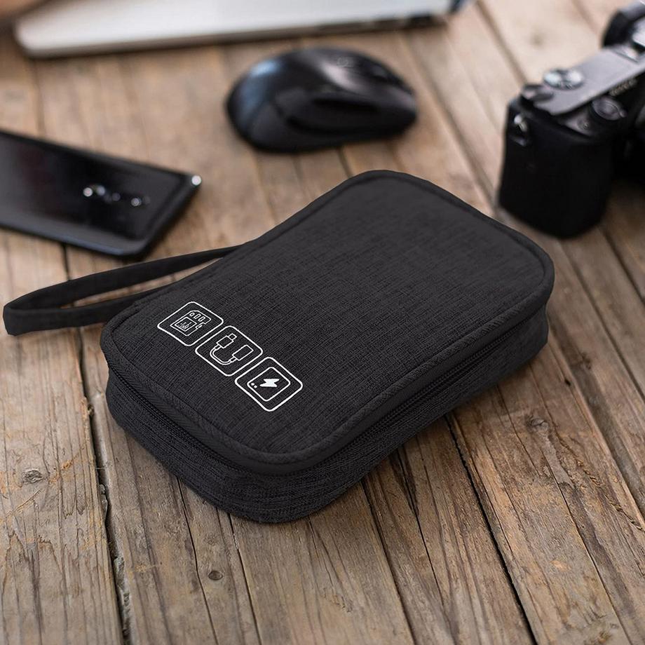 Only-bags.store  Kabelorganisationstasche flach kleine elektronische Tasche Organizer Kabeltasche 