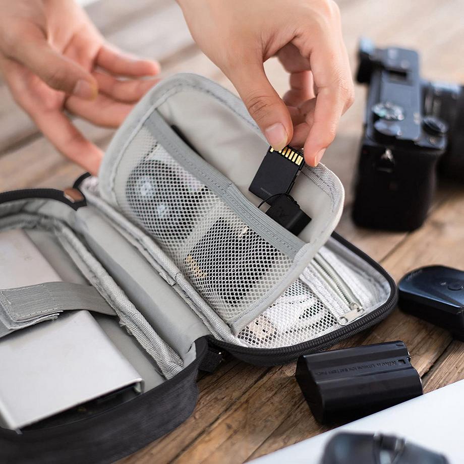 Only-bags.store  Kabelorganisationstasche flach kleine elektronische Tasche Organizer Kabeltasche 