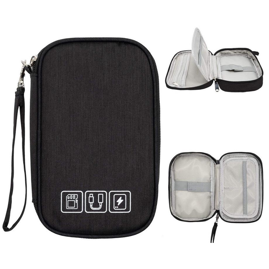 Only-bags.store  Kabelorganisationstasche flach kleine elektronische Tasche Organizer Kabeltasche 