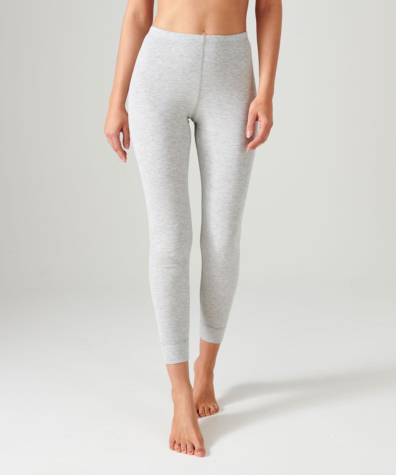 Image of Lange Unterhose, Thermolactyl-feinripp, Wärmegrad Medium 3. Damen Grau 42/44