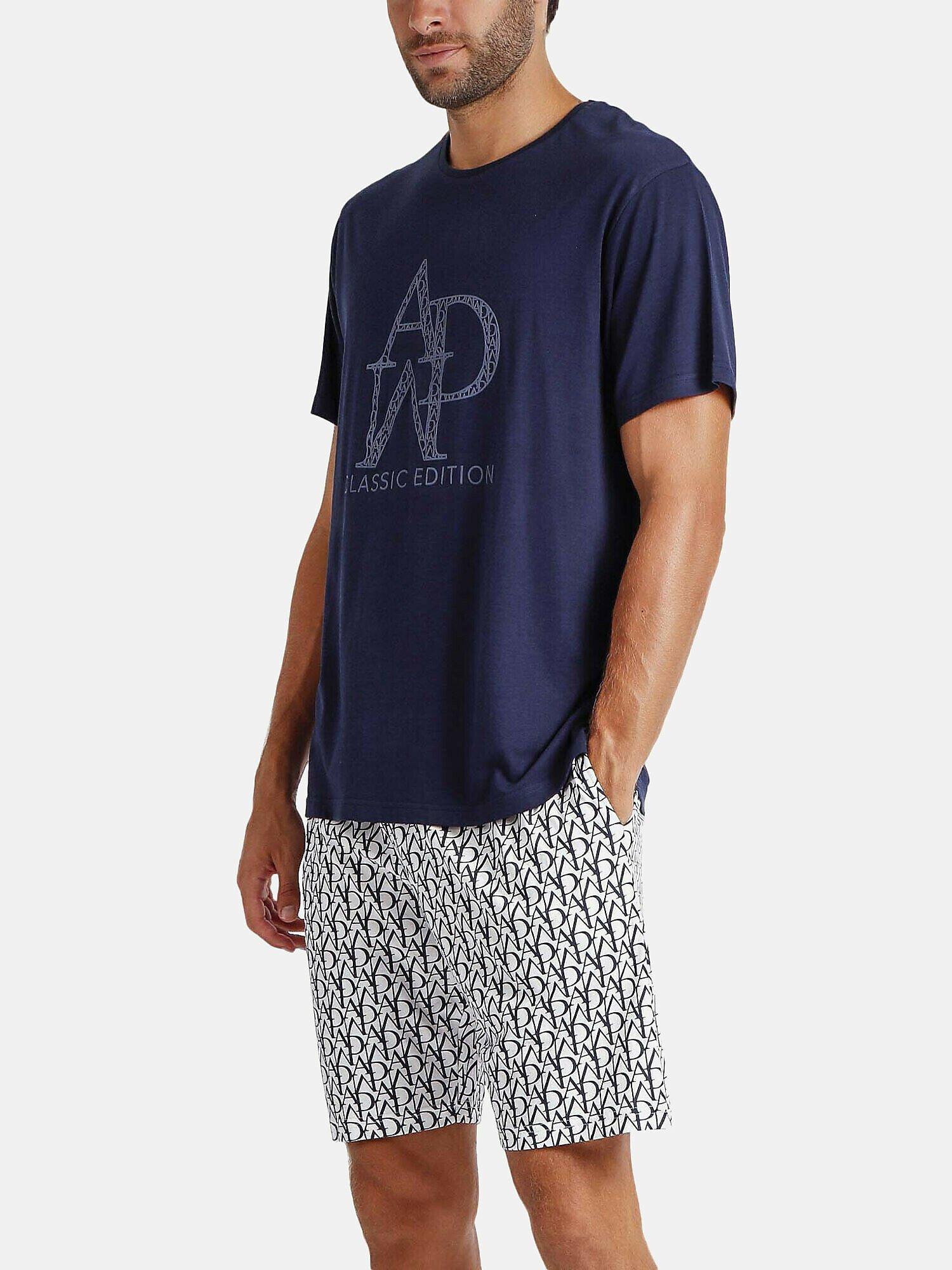 Admas  Pyjama Shorts T-Shirt Logo Soft 