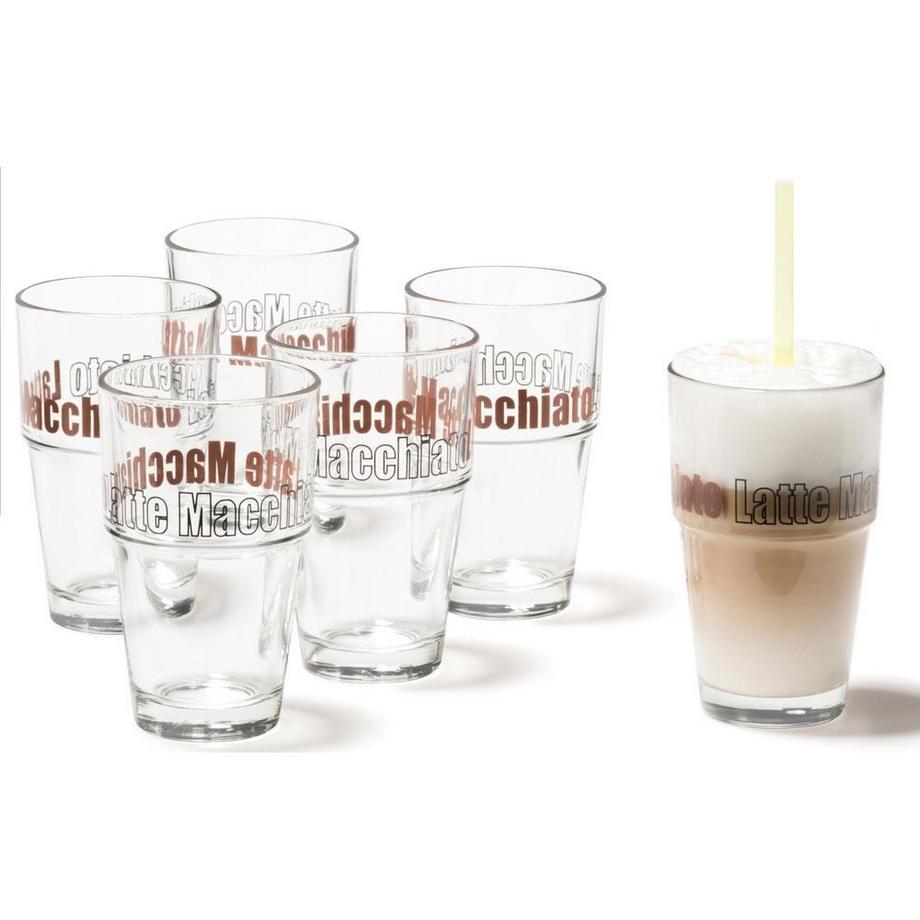 LEONARDO Latte MacchiatoGlas Solo, satin 4.1 dl, 6 Stück  