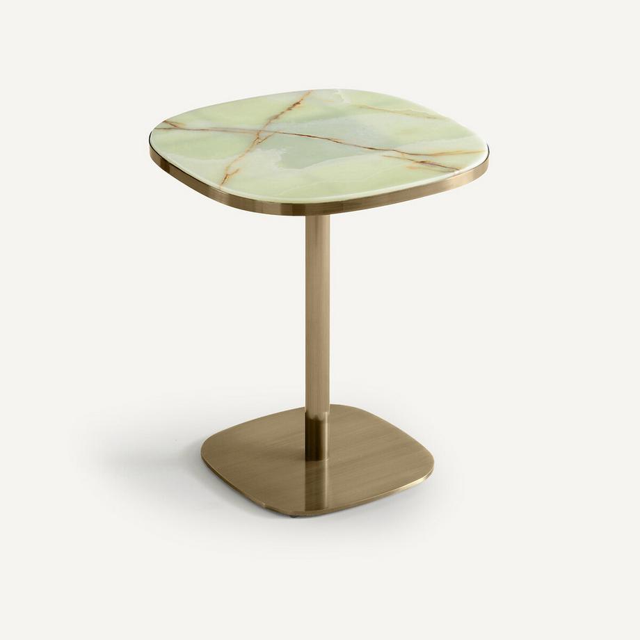 Table de bistrot plateau jade Ø60 cm Lixfeld