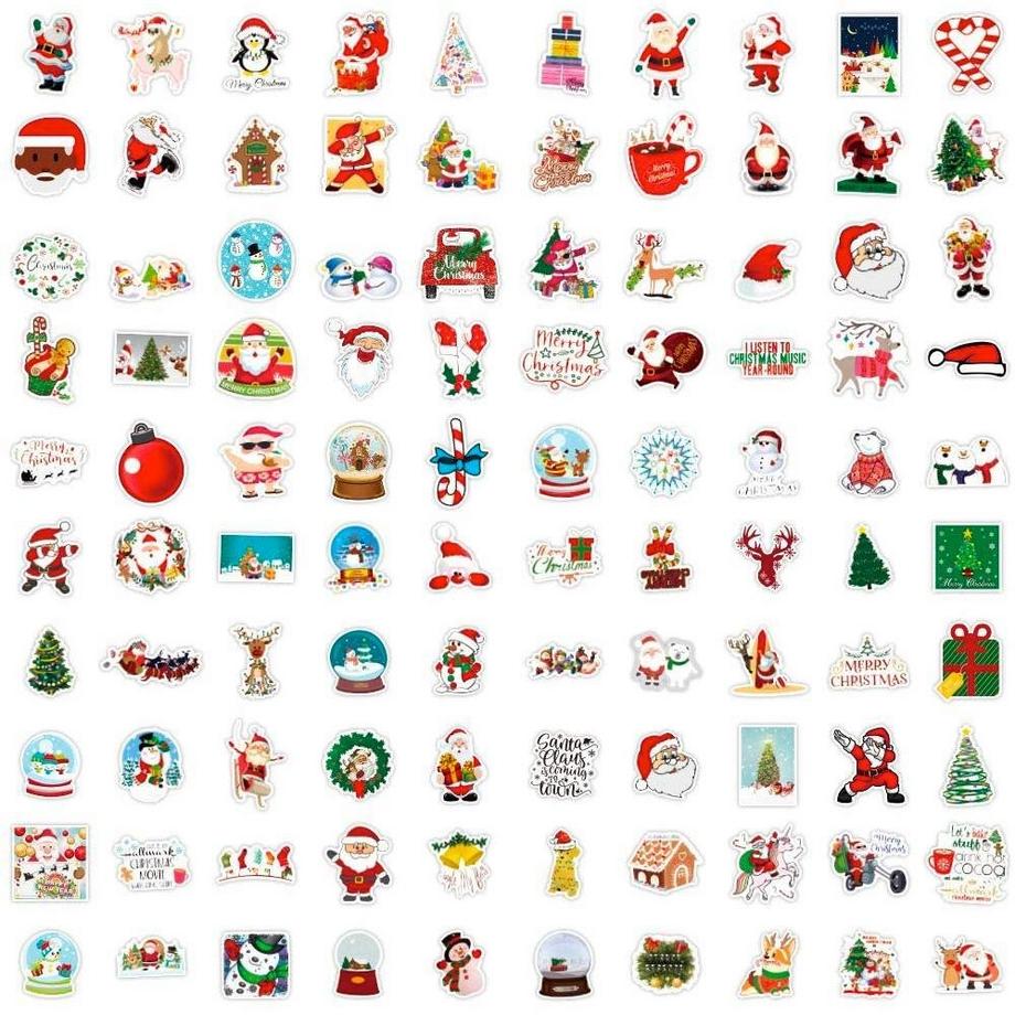 eStore 100 adesivi e decalcomanie - Natale 2  