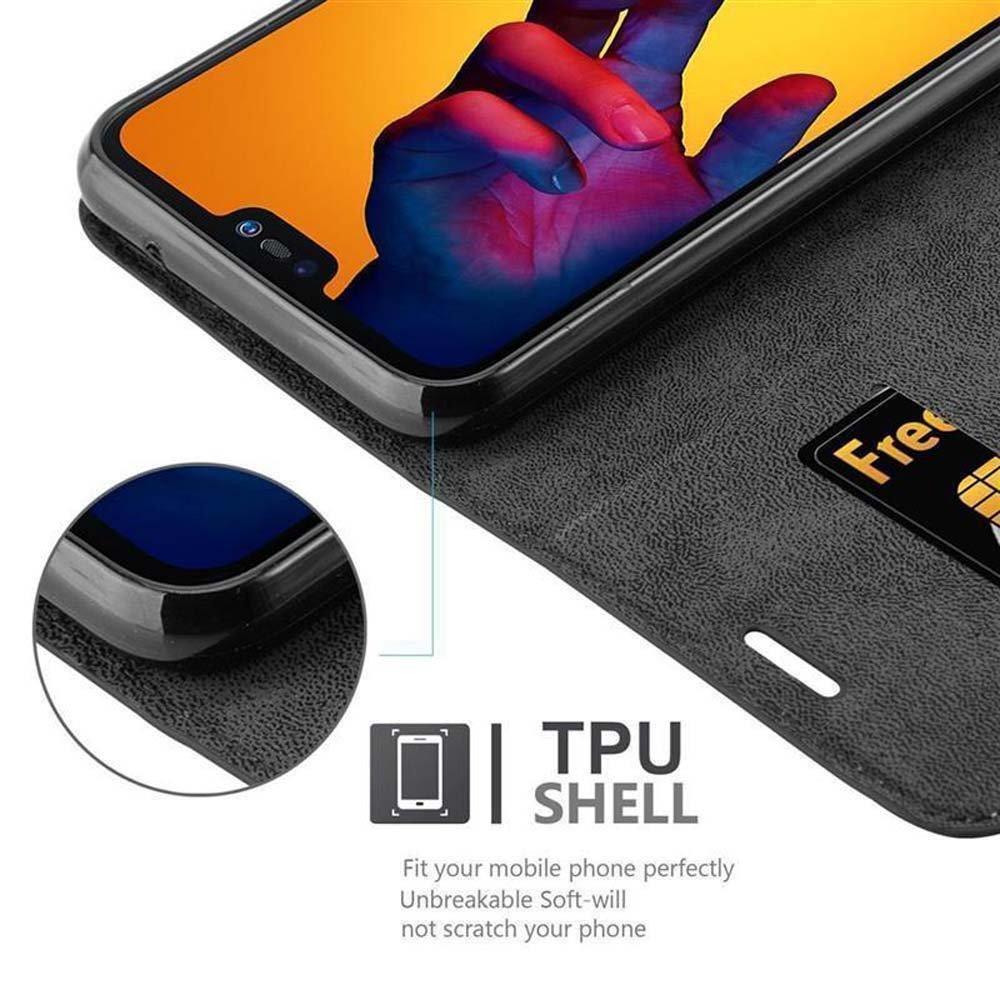 Cadorabo  Housse compatible avec Huawei P20 LITE 2018 / NOVA 3E - Coque de protection avec fermeture magnétique, fonction de support et compartiment pour carte 