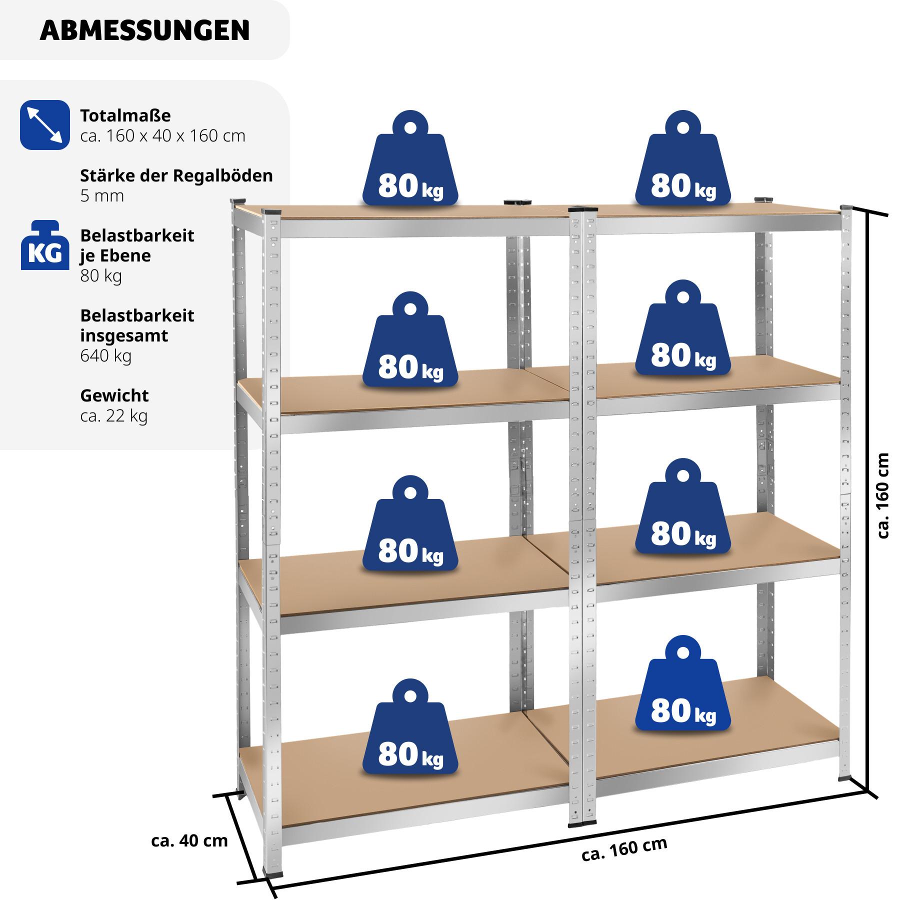 Tectake Schwerlastregal  