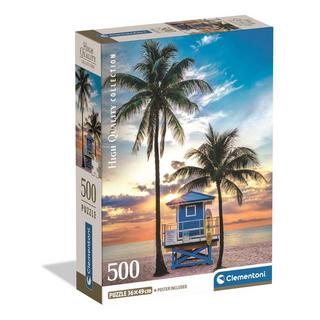 Clementoni  Puzzle Florida, Miami Beach (500Teile) 