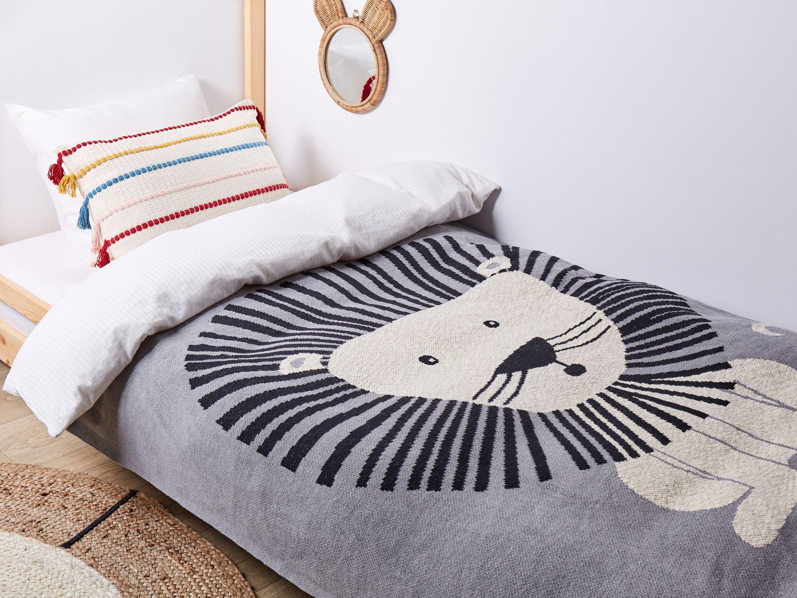 Beliani Couverture en Coton Moderne MATTA  