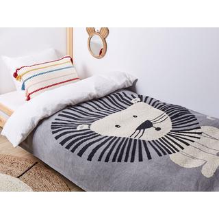 Beliani Couverture en Coton Moderne MATTA  