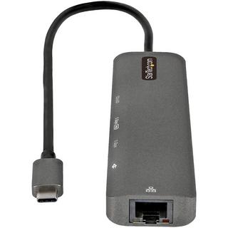 STARTECH.COM  Adaptateur Multiport USB-C - USB Type C vers HDMI 2.0 4K 60Hz, Alimentation 100W Passthrough, SD/MicroSD, Hub 2 Ports USB 3.0 - GbE - Mini Dock USB-C - Câble Intégré 30cm 