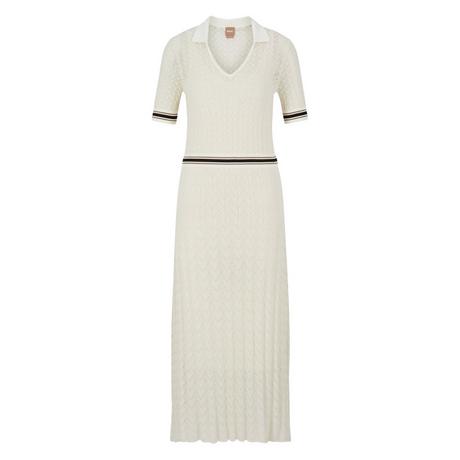 BOSS Faselia Gestricktes Kurzarmkleid  