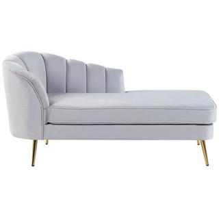 Beliani Chaise longue en Velours Glamour ALLIER  