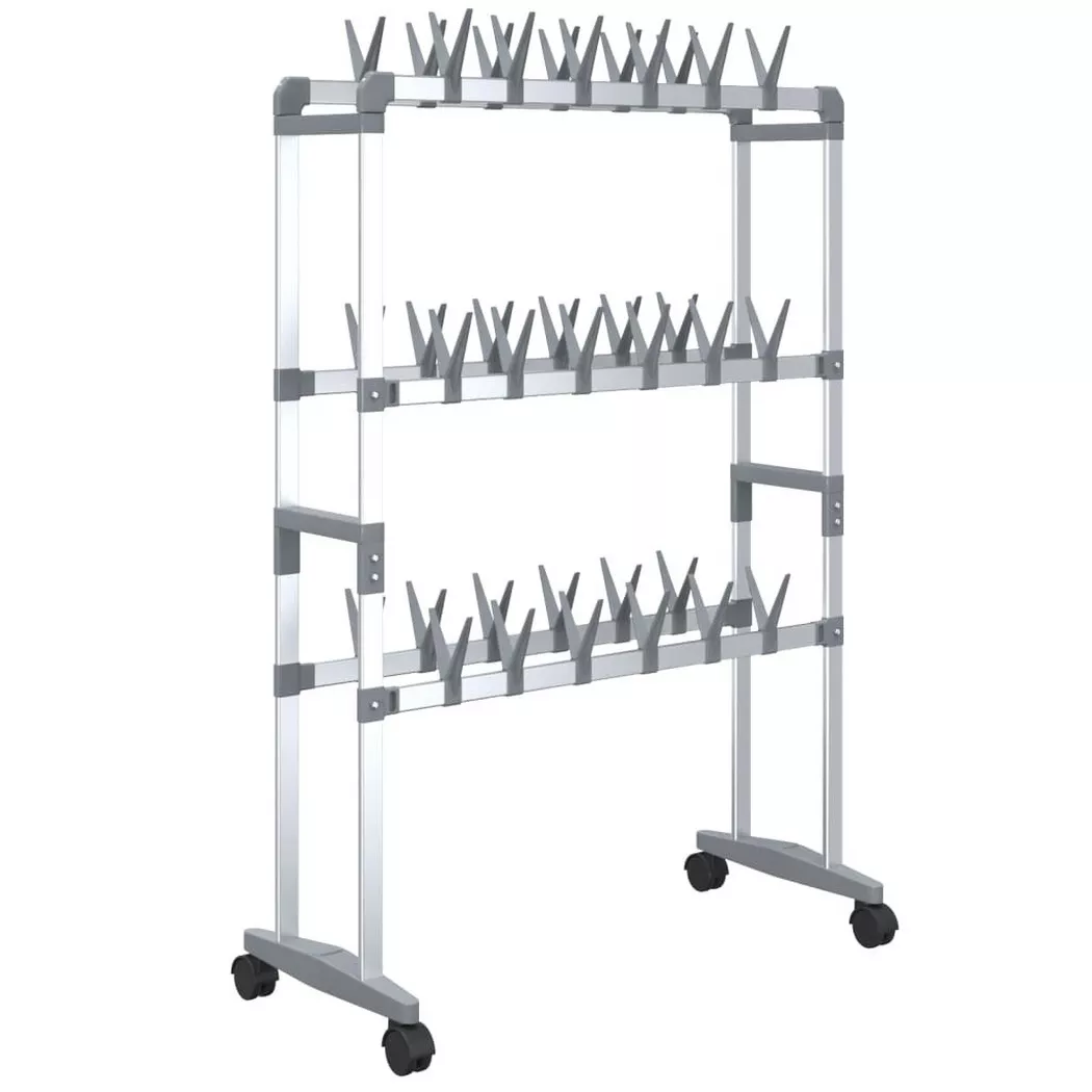 VidaXL - étagère à chaussures, One Size, Argent